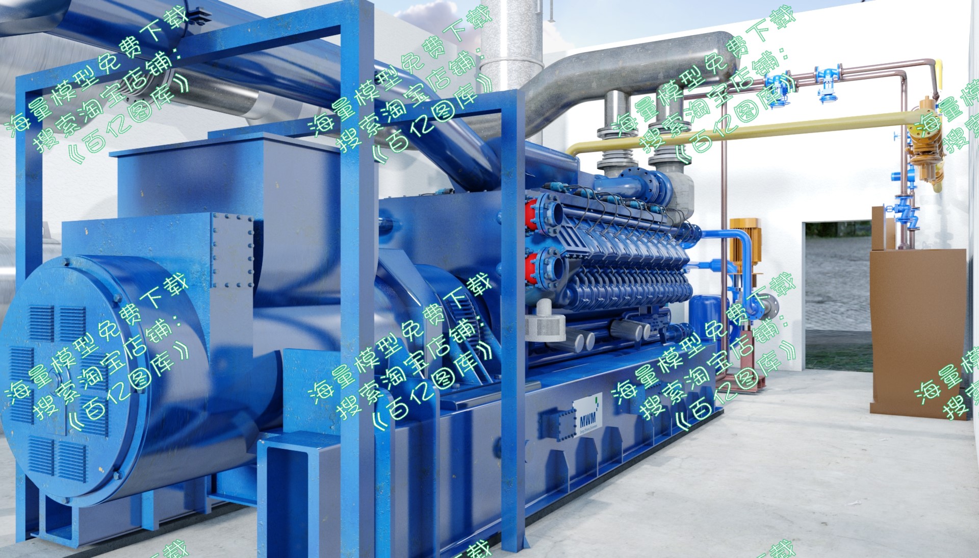 工业用发电机-v20-2mw